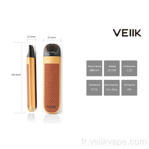 Cigarette électronique Veiik Airo Leather en version limitée